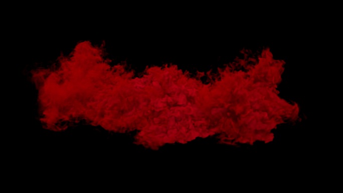 4K贴地红色烟雾缠绕素材（带Alpha）
