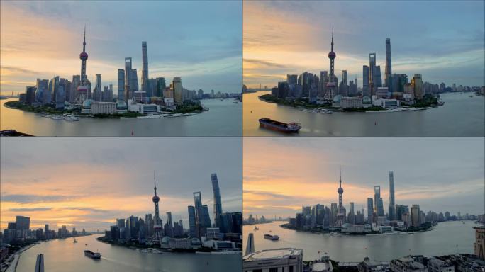 晨光中的上海