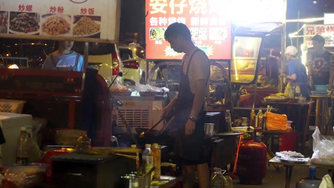 夜市路边摊 烟火气