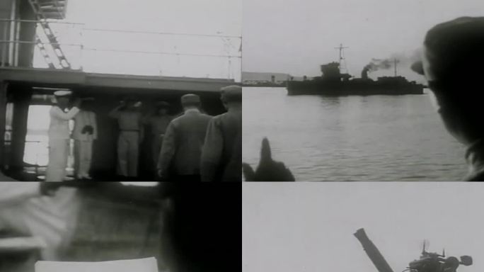 国军海军第二舰队起义 接见起义官兵