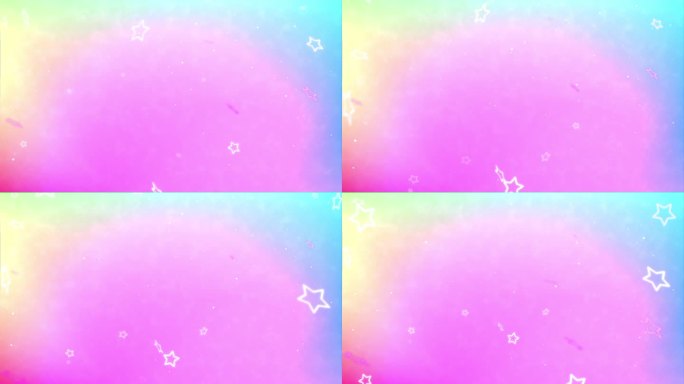 彩虹抽象背景和星环粒子，从下到上，4k动画