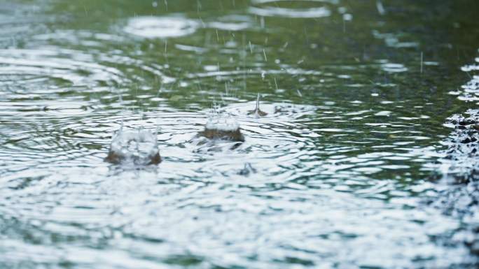 下雨天路面积水