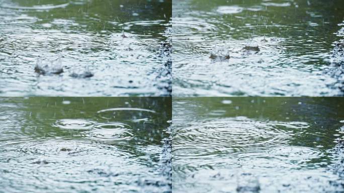 下雨天路面积水