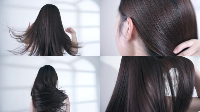 美女秀发，美发护发广告视频素材