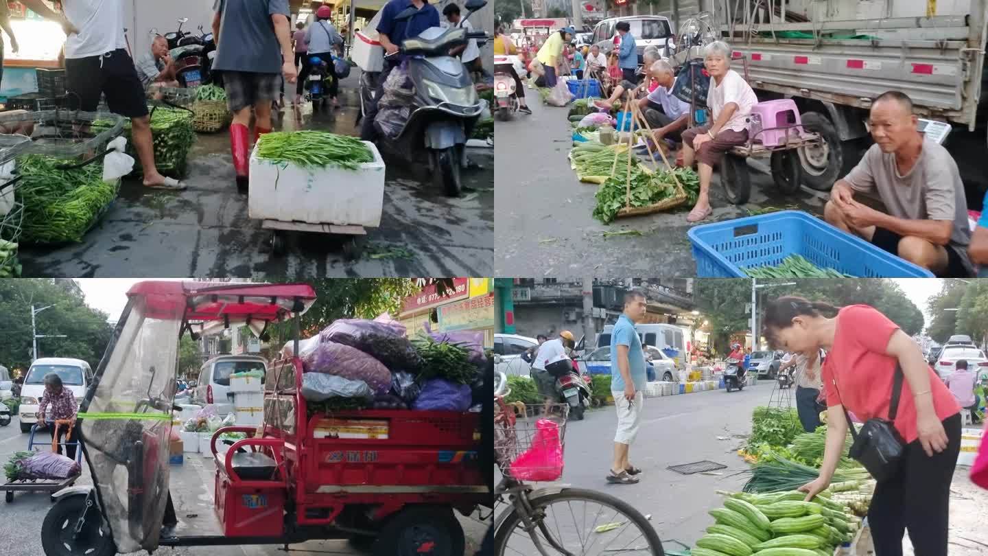 批发市场 贩卖菜篮子菜市早市疏菜批发市场