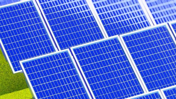 光伏太阳能面板-绿色新能源发电视频