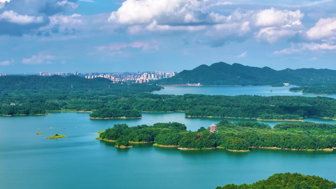 南湾湖风景区水库大景