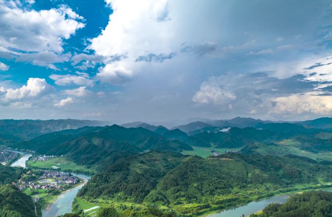 4K 贵州绿水青山雨过天晴