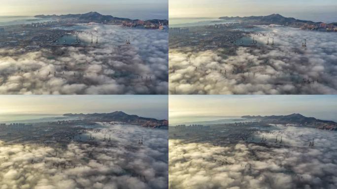 烟台芝罘区平流雾