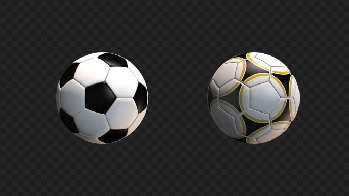 2款旋转的足球带通道循环