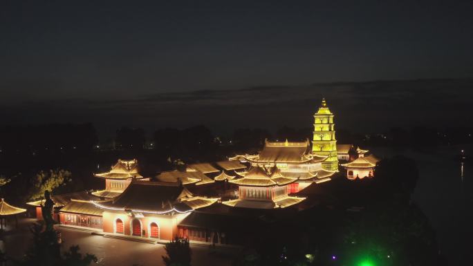 江苏高邮镇国寺夜景