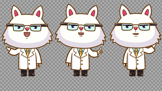 猫博士  猫医生 MG动画人物博士 医生