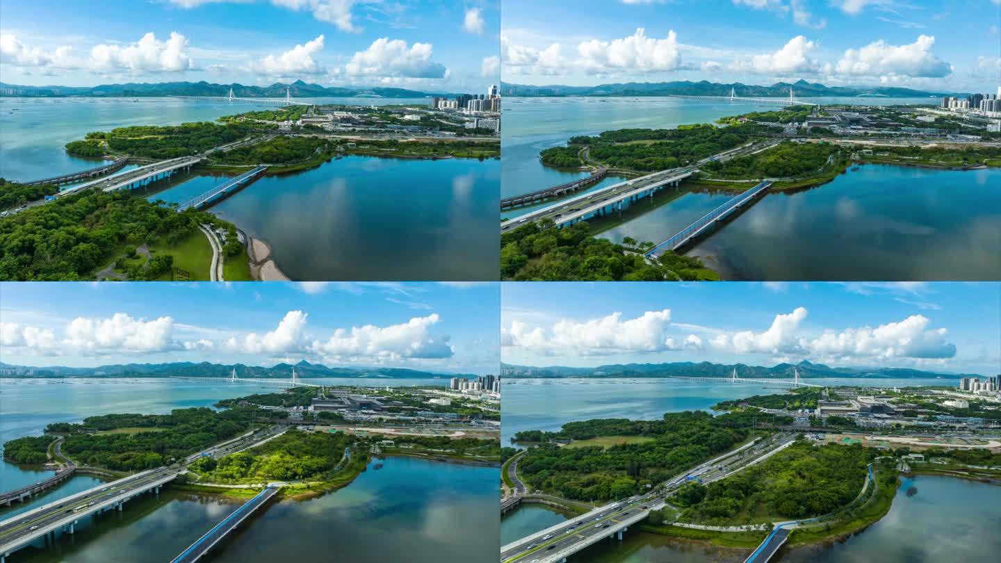 【正版4K素材】深圳南山区延时