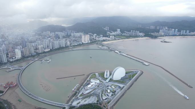 高空看大贝壳