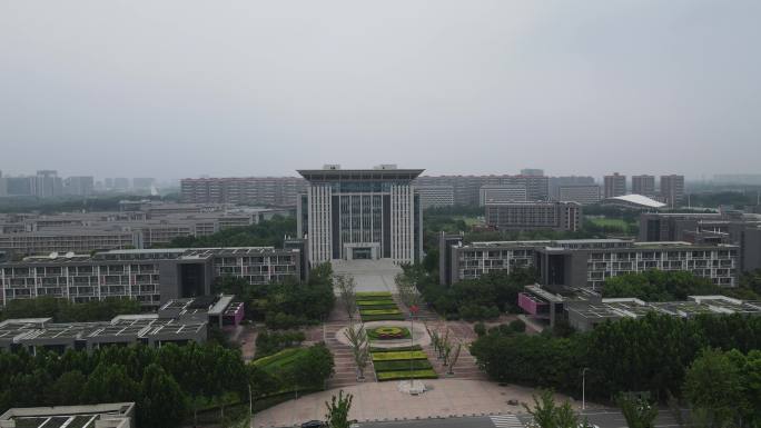河南财经政法大学图书馆刷锅环绕