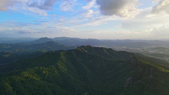 绍兴会稽山航拍