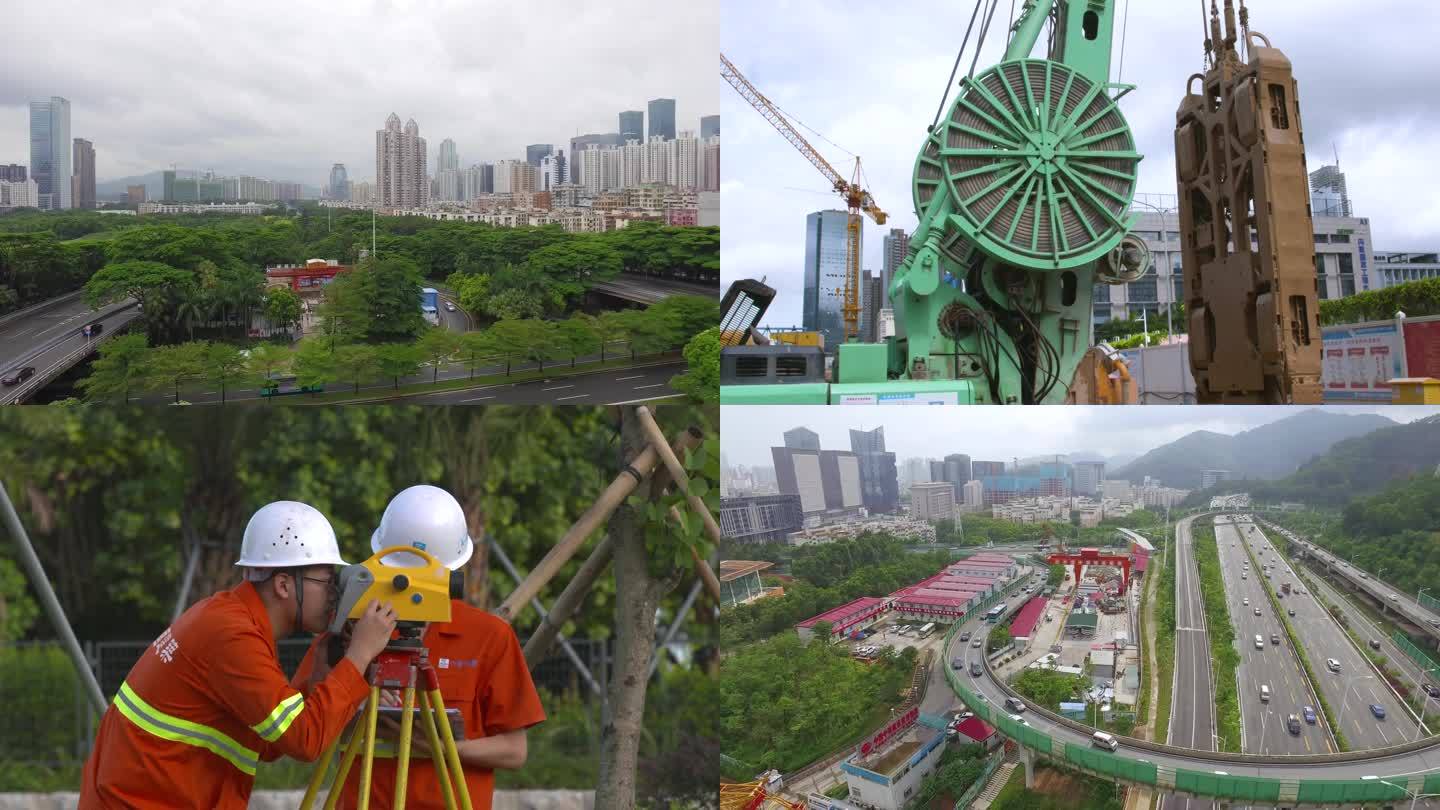 城市建设 隧道施工 建筑工人