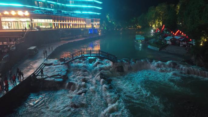 贵州黔东南施秉杉木河景区夜景