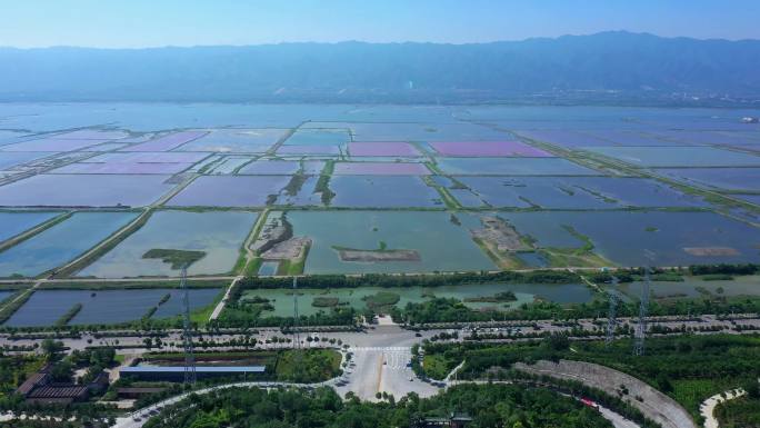 山西运城盐湖风景