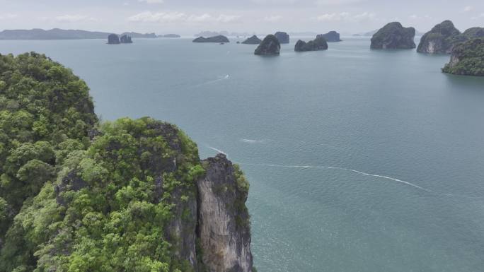 4K HDR泰国甲米洪岛海滨自然风光航拍