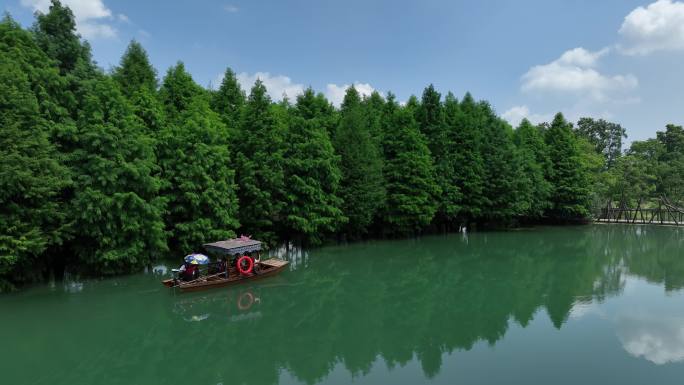 常州 新龙生态林 水上森林 游船