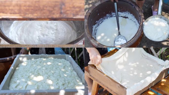 豆腐制作全过程实拍 磨豆腐 豆腐脑 豆花