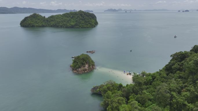 4K HDR泰国甲米海岛沙滩自然风光航拍