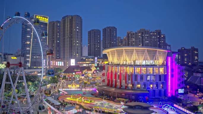 南京江宁百家湖商圈夜景1