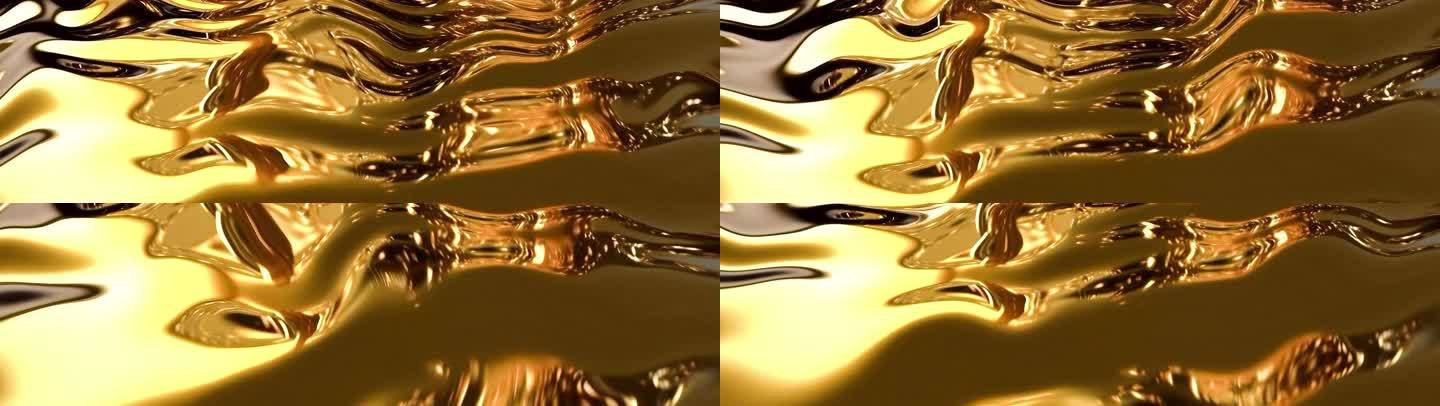 金属 金色液体