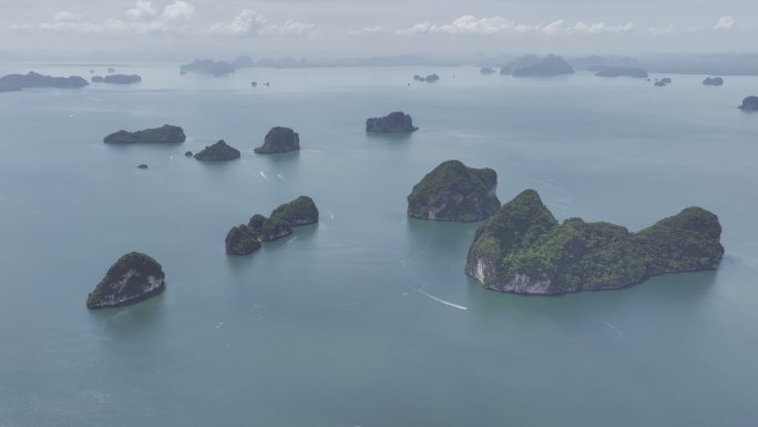 4K HDR泰国甲米海岛海滨自然风光航拍