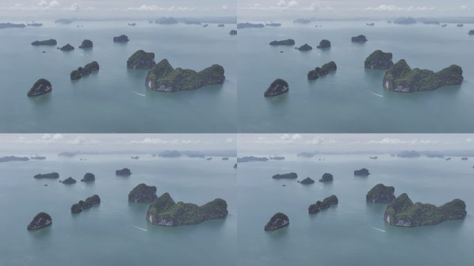 4K HDR泰国甲米海岛海滨自然风光航拍