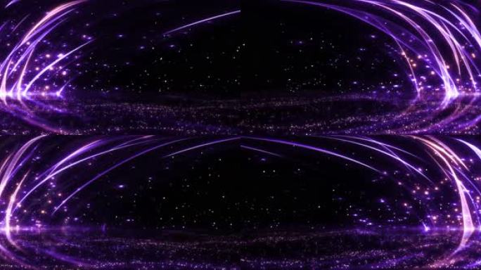 4K 梦幻紫色粒子绸缎