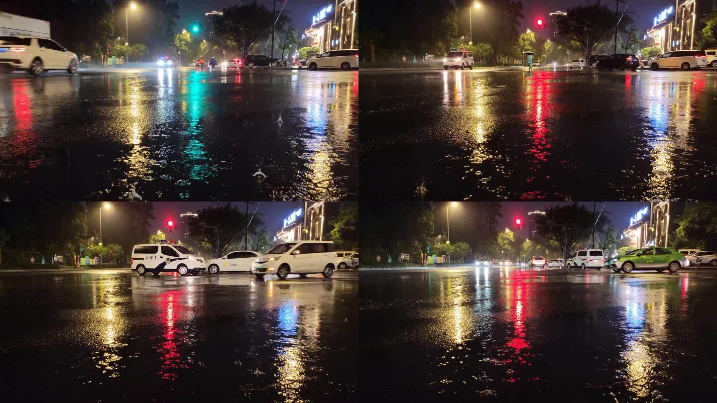 雨夜街景中的车辆4