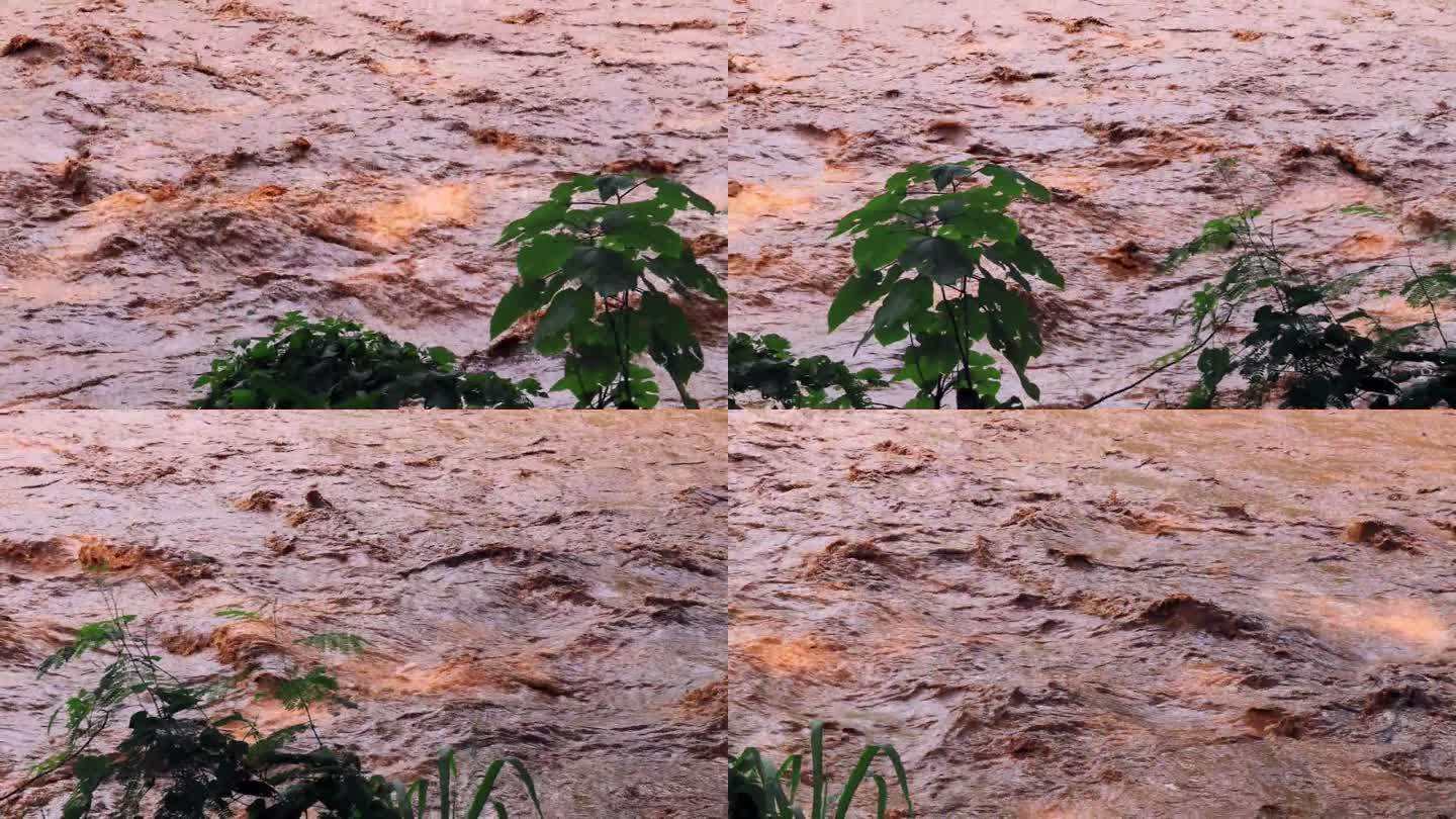 洪水问题由于天气条件的变化，持续降雨。极端天气概念