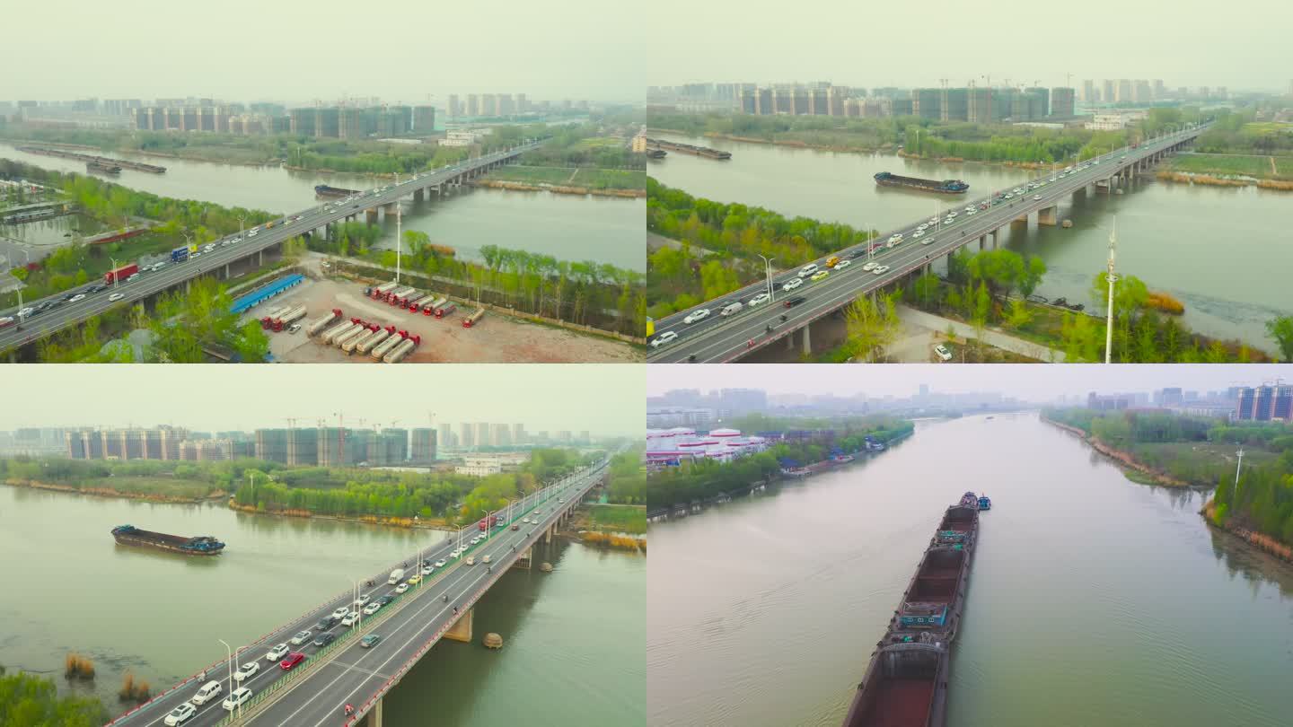 宿迁老三号桥航拍北京路高架