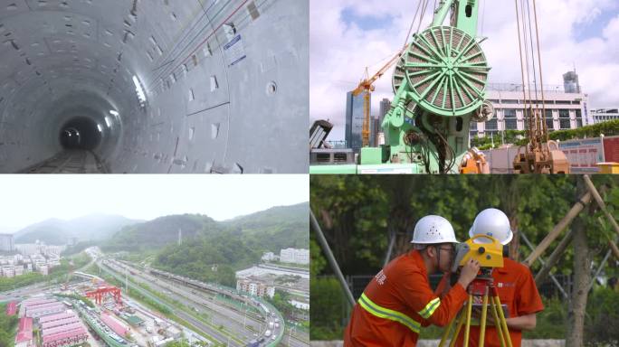 城市建设 隧道施工 建筑工人