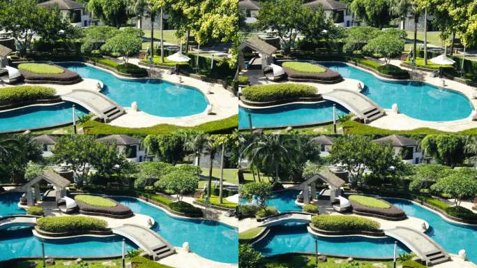 万宁石梅湾艾美度假酒店的室外泳池