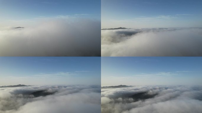 穿云日出云海平流雾