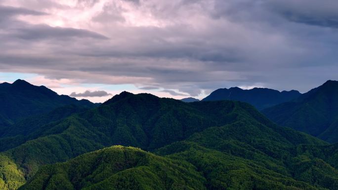 中国福建武夷山山脉空镜