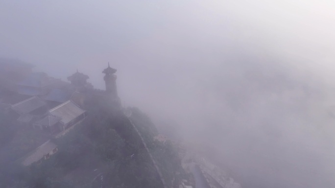 仙阁仙雾 仙阁凌空 平流雾 蓬莱湾