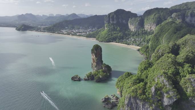 HDR泰国甲米奥南海滩海岛优美自然风光