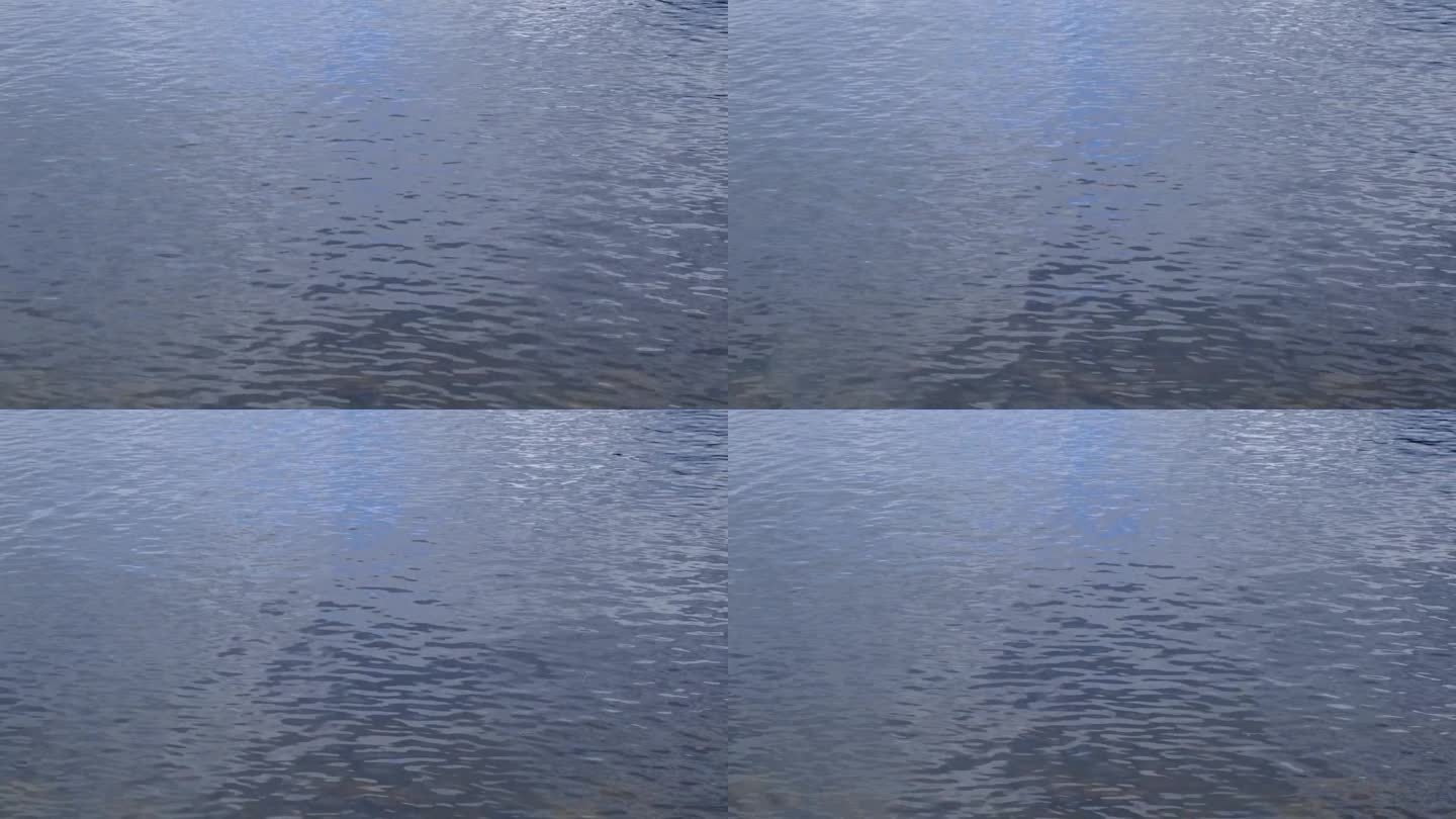 尼斯湖，苏格兰。深黑湖表面特写，怪物斑点