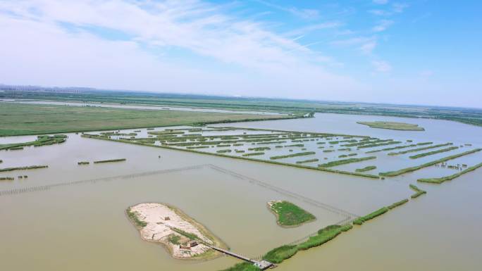 湿地 河流 湿地 航拍 自然  草地