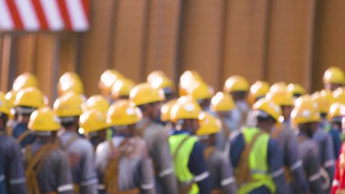 国外工程 工地施工 农民工建设