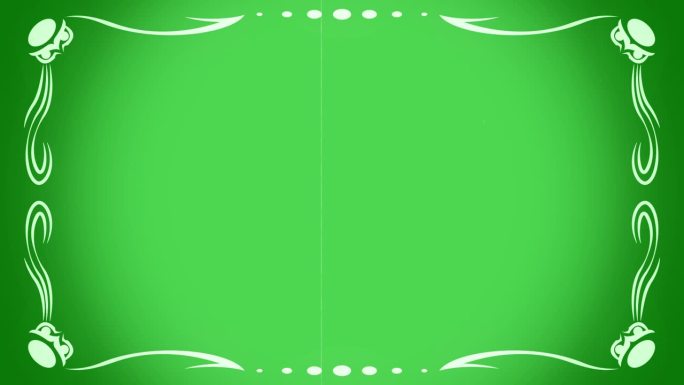 的框架。绿屏上的复古效果。一个从无声电影时代复古重建的电影框架。Chromakey。