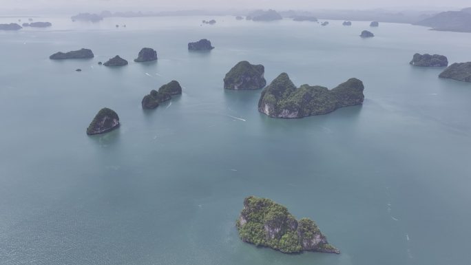 4K HDR泰国甲米海岛海滨自然风光航拍