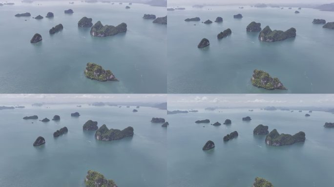 4K HDR泰国甲米海岛海滨自然风光航拍