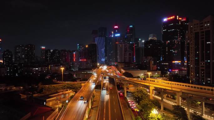 广东 省会 广州 大桥 夜景 广州塔