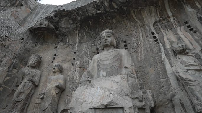 洛阳龙门石窟佛像石像6