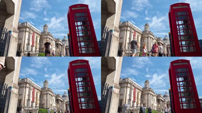 电话亭红色电话伦敦市区